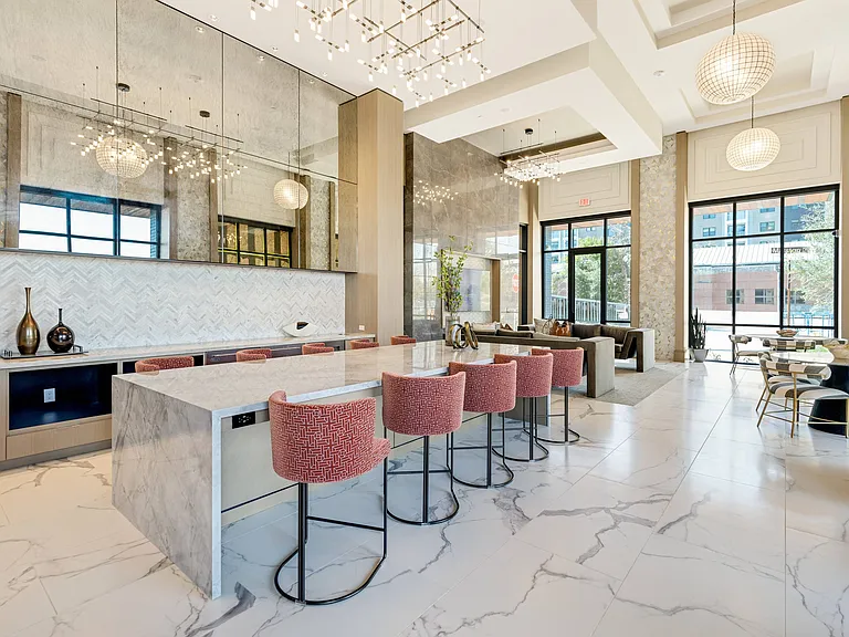 Resident Clubhouse with Catering Kitchen and Smart TV Lounge