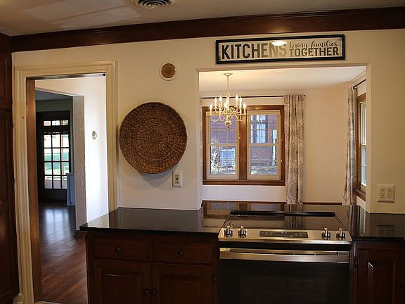 Kitchen to dining room view