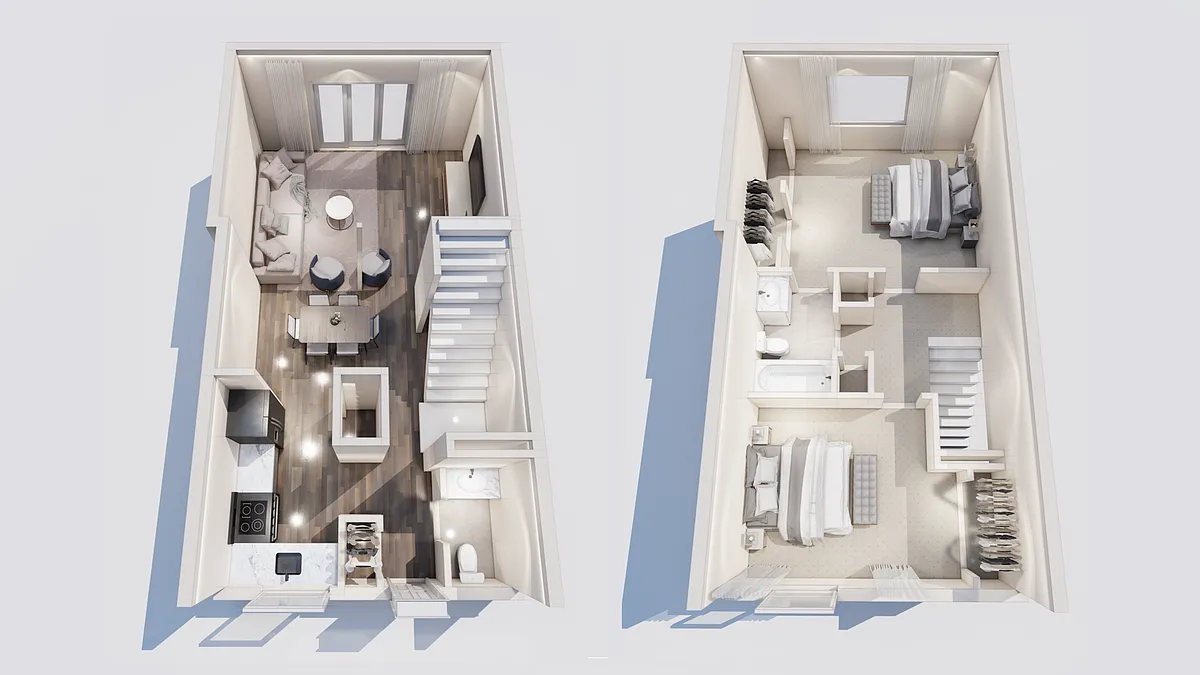 Floor plan The Plymouth Townhome