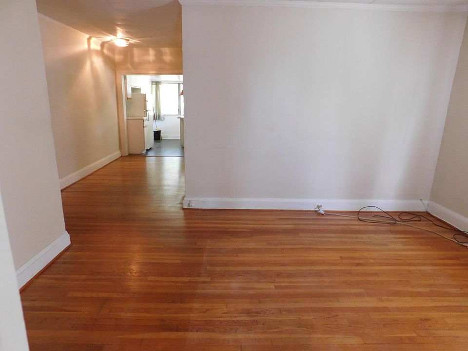Living area leading to kitchen