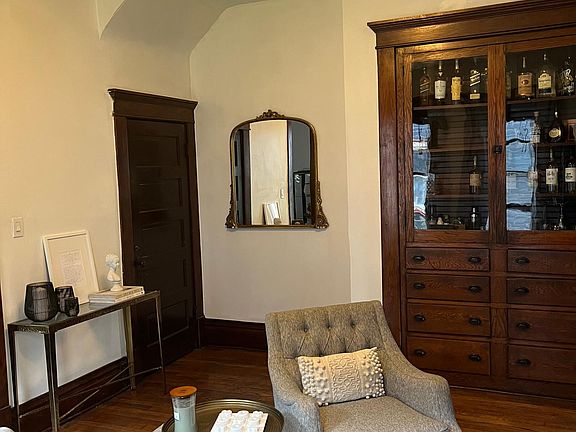 First floor flex room with built-in