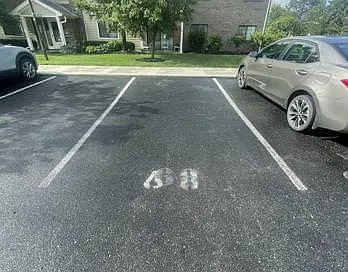 designated parking space