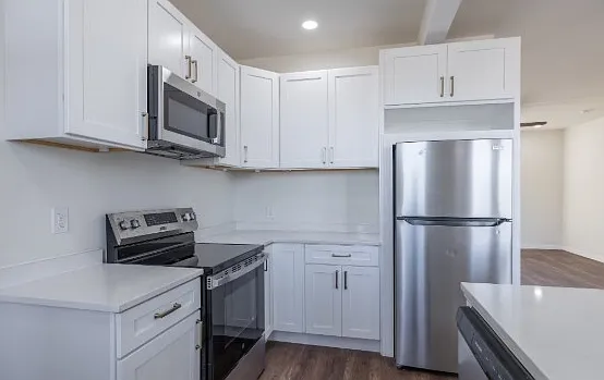 Cook, gather, and feel at home. Enjoy a fully renovated kitchen with stainless steel appliances, ample cabinet space, modern finishes, and an open layout designed for comfortable living.