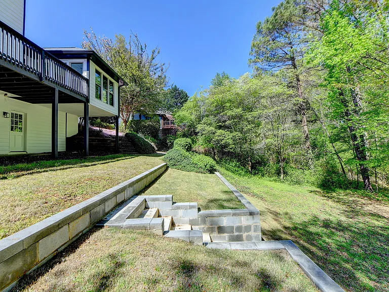 Backyard and entrance to rental unit