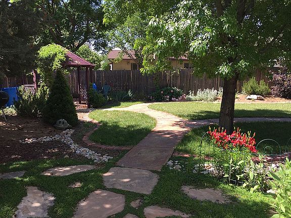 Backyard and gazebo