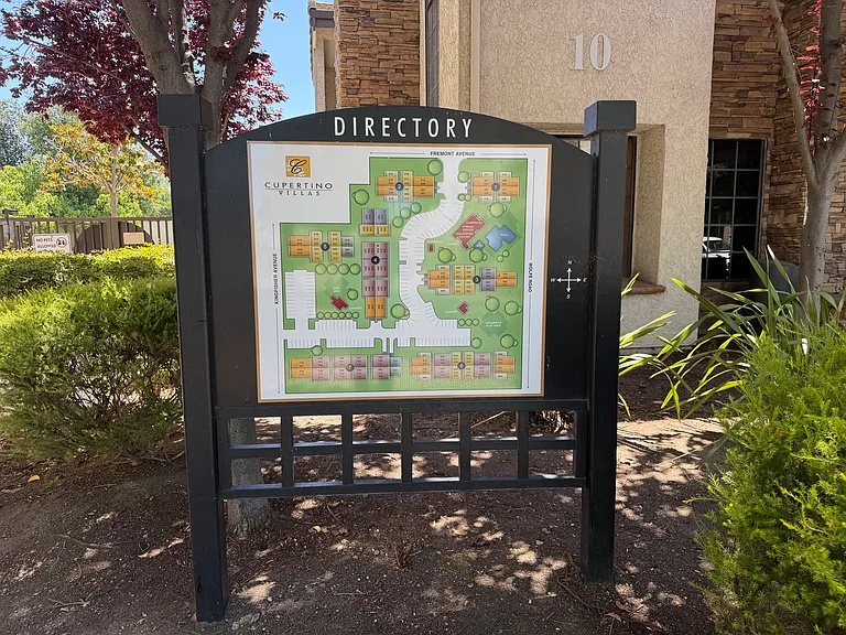 Cupertino Villas map