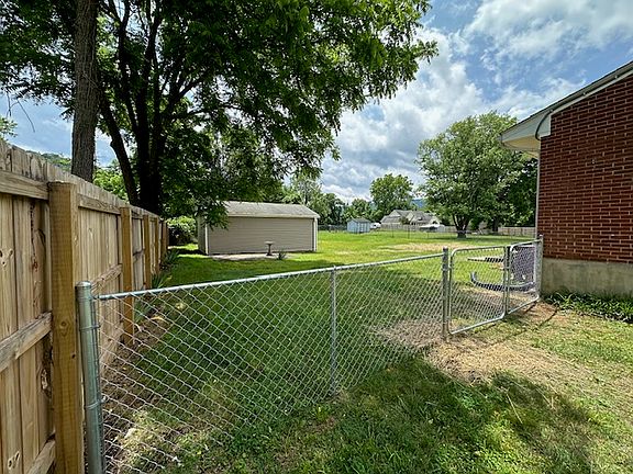 Left fenced area