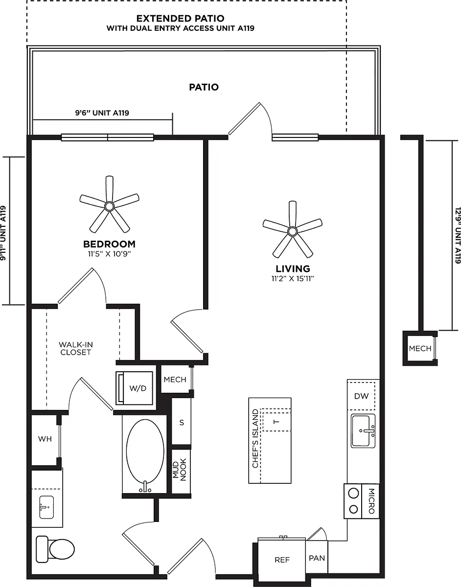 Floor plan A13 Extended