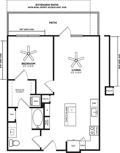 Floor plan A13 Extended