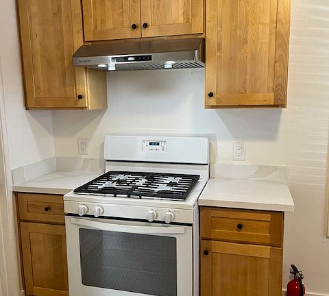 New cabinets and exhaust fan