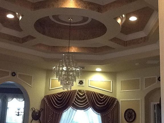 Living Room with vaulted ceiling