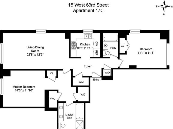2nd image of 15 W 63rd St APT 17C
