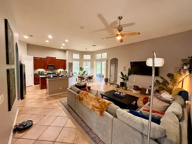 Angle from two spare bedrooms and 3rd bathroom.