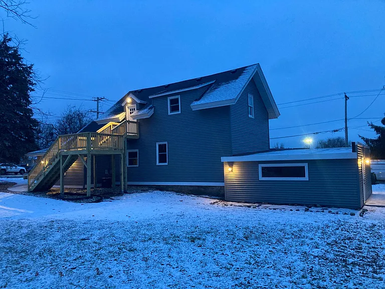 Back of house and garage