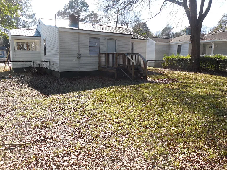 large fenced yard