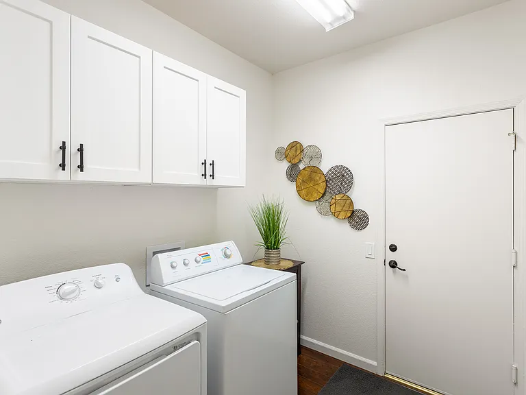 Private Laundry Room: Full Size Washer and Dryer