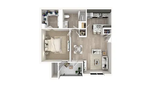 Floor plan 1 X 1