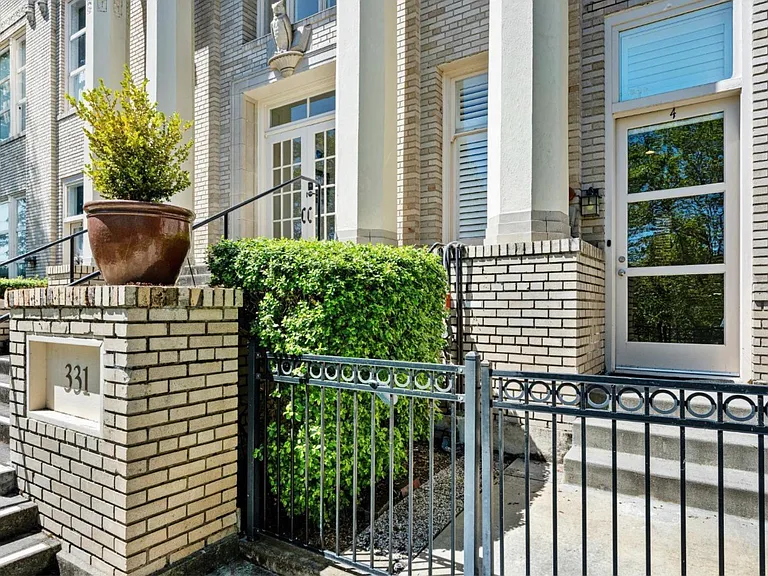 Front entrance and private gated terrace