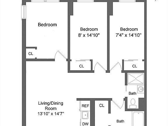 2nd image of 416 W 23rd St APT 2B