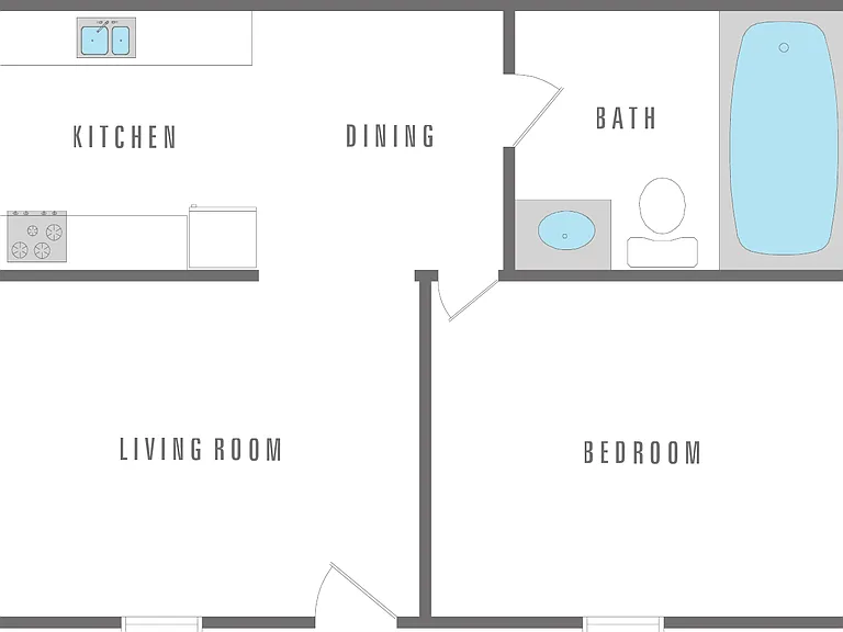 1 Bed 1 Bath 1 Bed 1 Bath