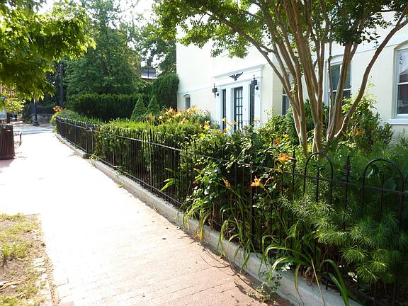 Front yard English garden, professionally maintained