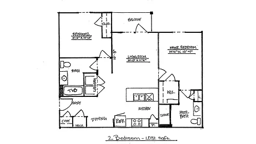 Floor plan 2 Bedroom