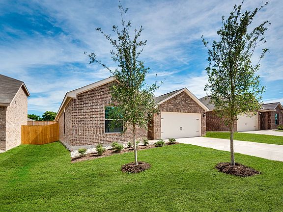 The Sabine has 3 bedrooms, 2 baths, a study and an attached 2-car garage