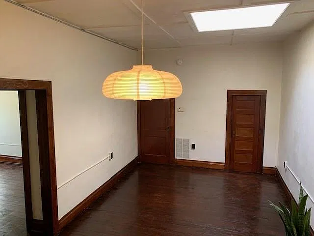 Living room with skylight