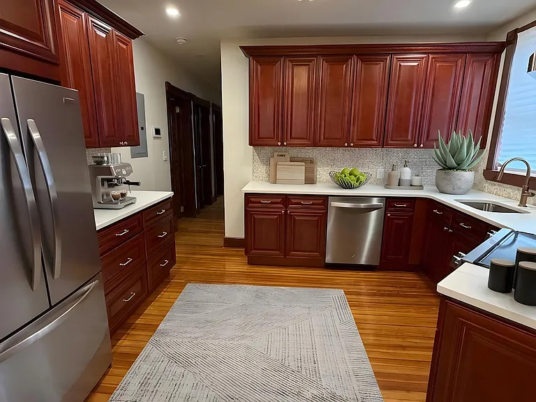 virtually staged kitchen
