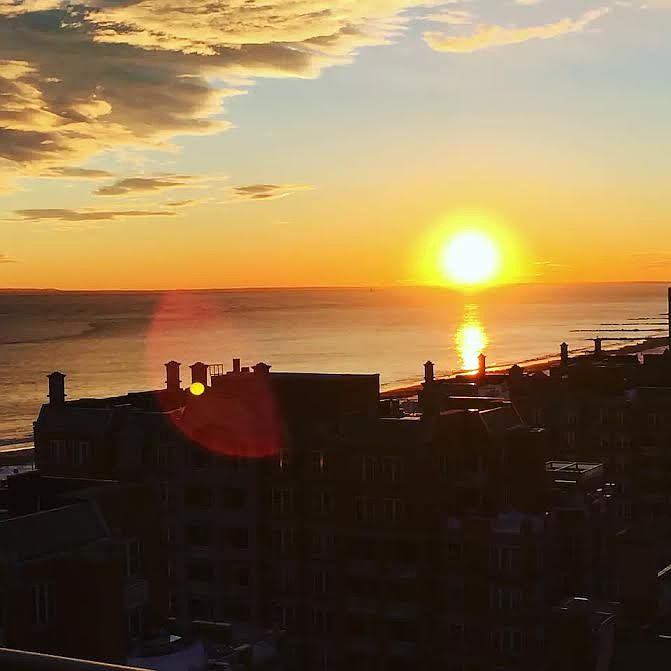 Beautiful sunset from your private balcony