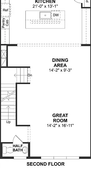 Second floor floorplan