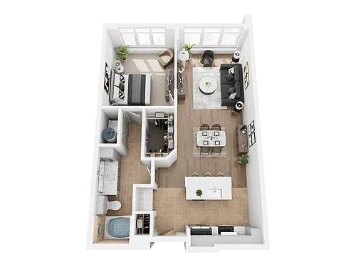 Floor plan A1B- Renovated