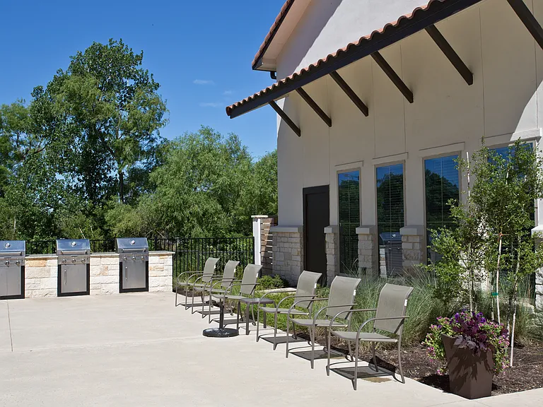 Pool side BBQ area