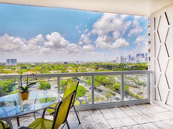 large balcony with north views...