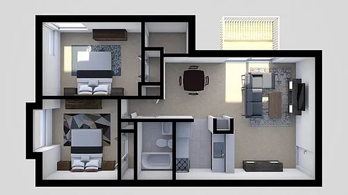 Floor plan Two Bedroom