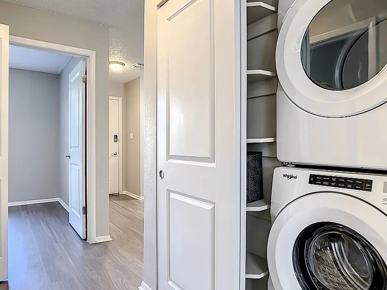 All apartment homes include full-size washer and dryer appliances for laundry day ease.