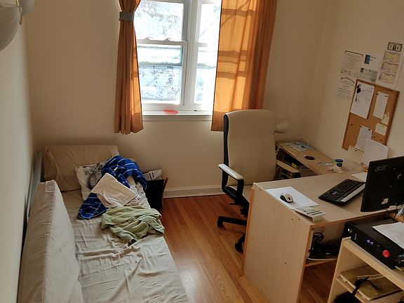 Bedroom used as an office