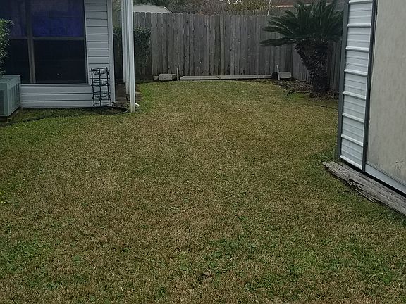 Backyard with sunroom