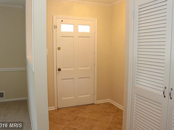 Foyer with large coat closet