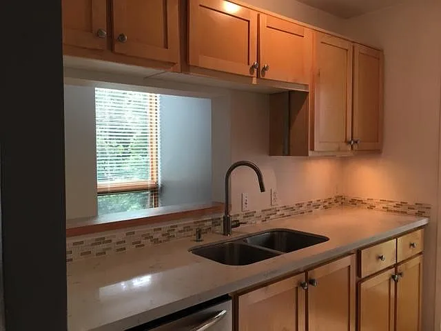 Kitchen looking into dining room