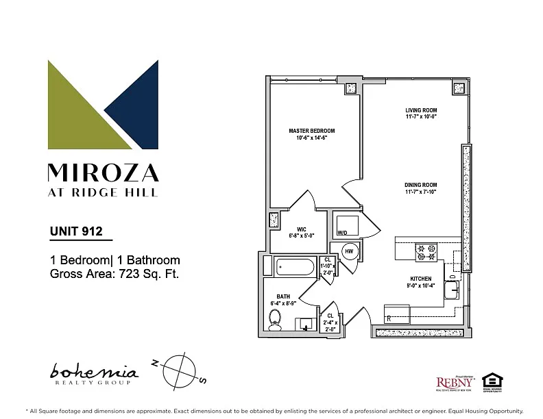 Floor plan 1br 12 Line Upper
