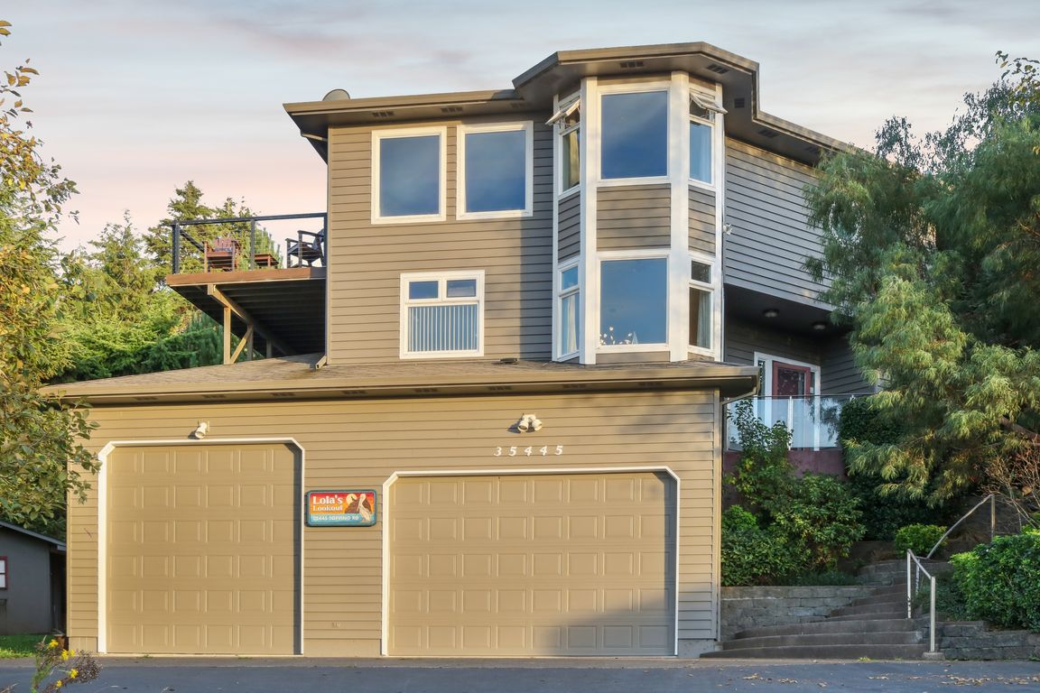 Home Front with RV & Double Garage Oversized