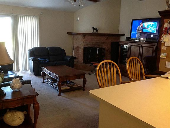 Living area and eat at bar