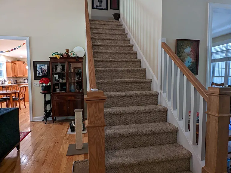 Staircase to the upstairs.