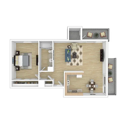 Floor plan One Bedroom