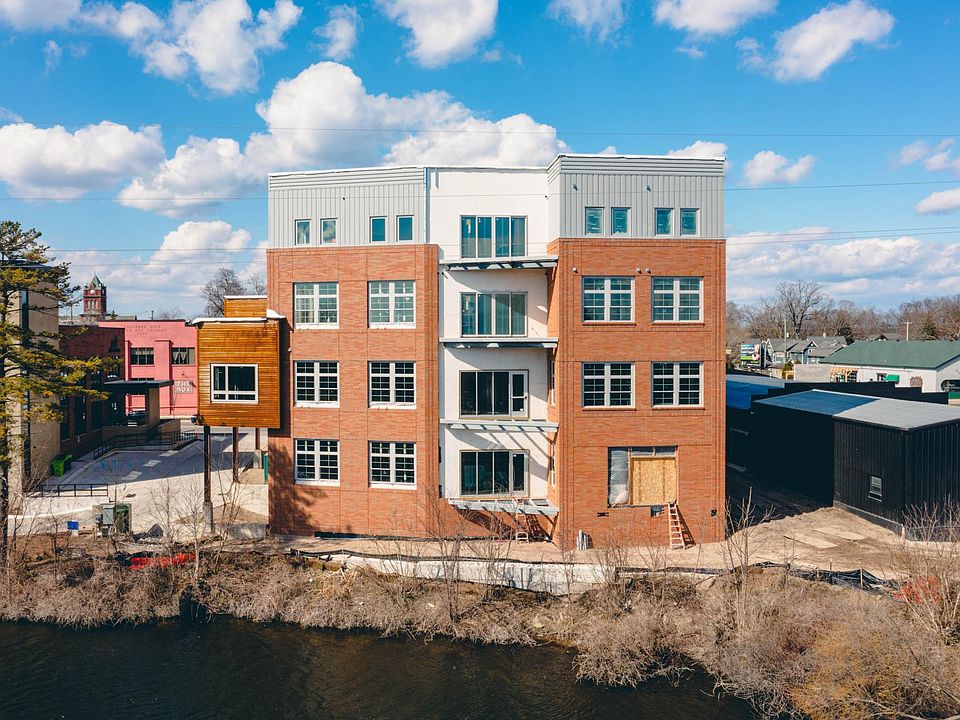 Riverfront building in downtown Traverse City