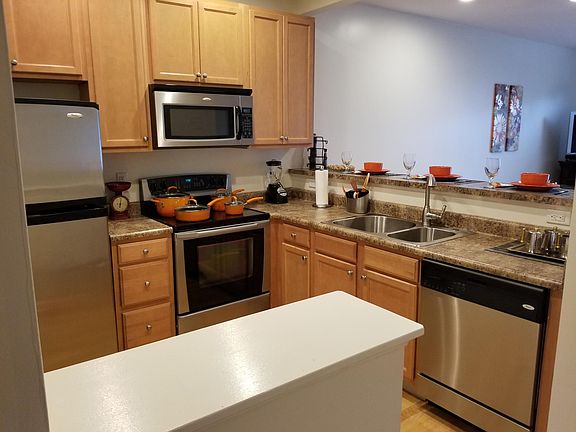 Kitchen with new electric Stove