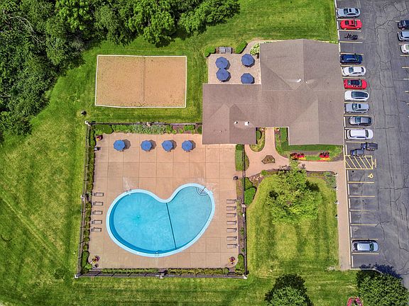Aerial view of a luxurious apartment