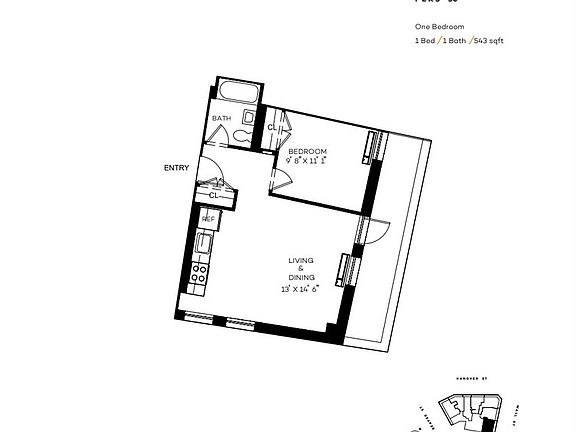 2nd image of 63 Wall St APT 3007