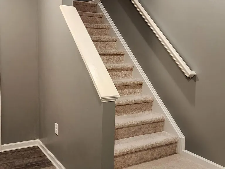 stairs from the entrance level.